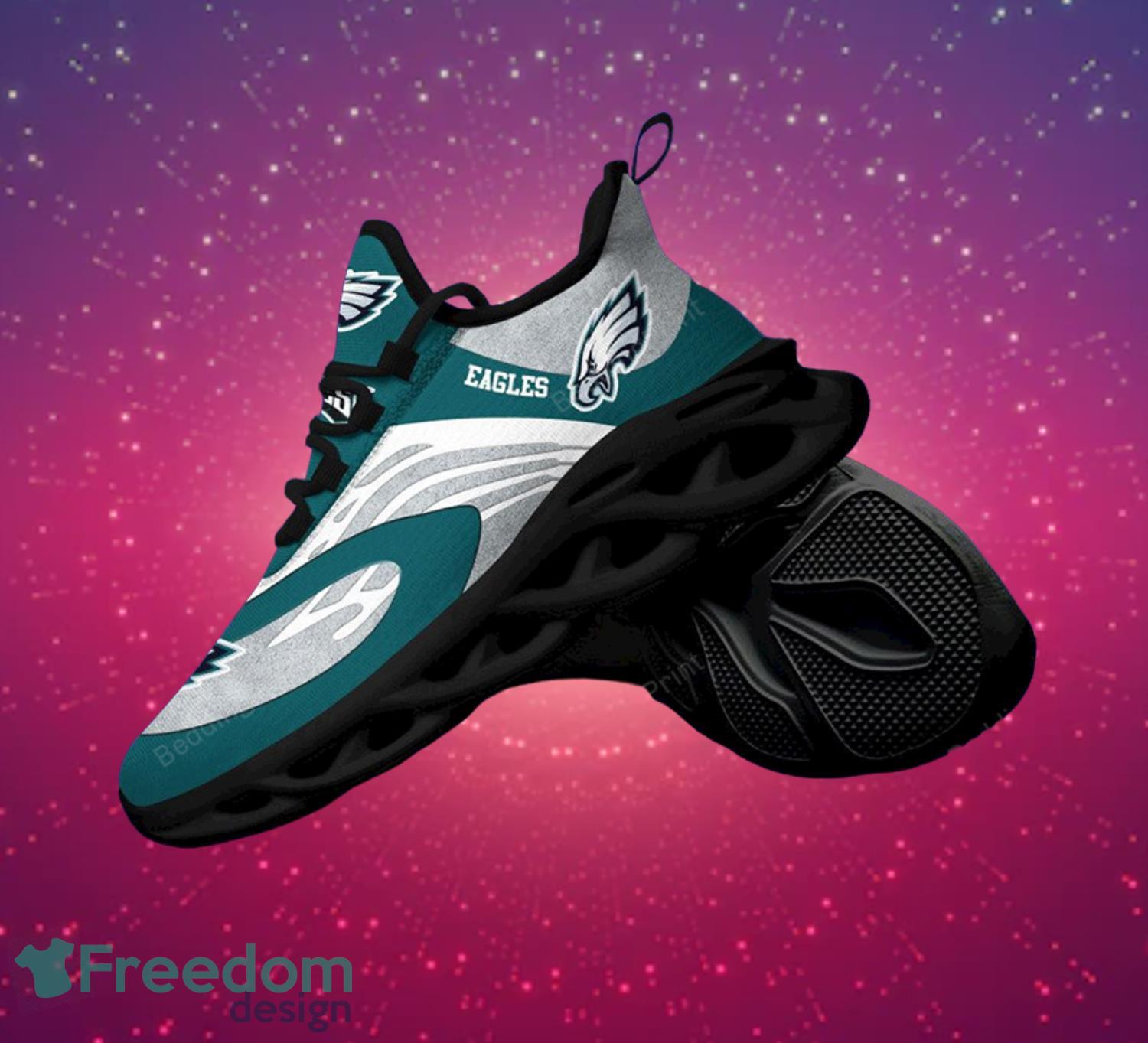 Philadelphia Eagles NFL Grey And Green Max Soul Shoes