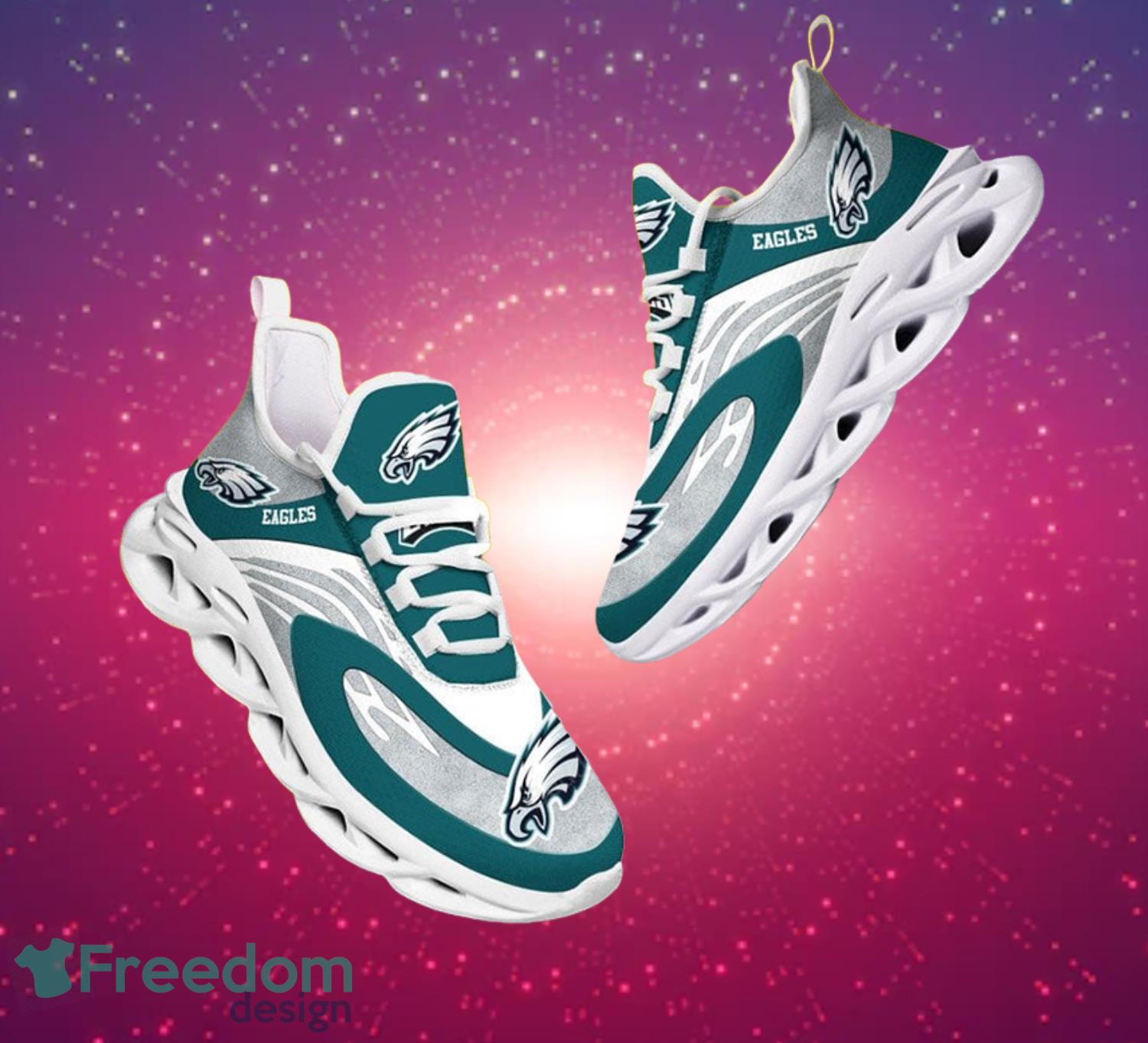 Philadelphia Eagles NFL Grey And Green Max Soul Shoes Product Photo 1