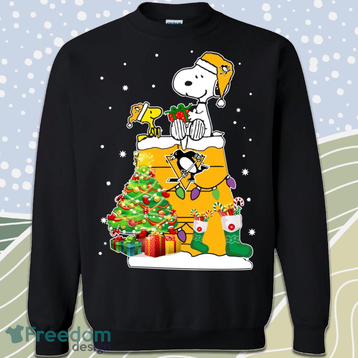 Pittsburgh Penguins Snoopy Woodstock Christmas Sweatshirt Product Photo 1