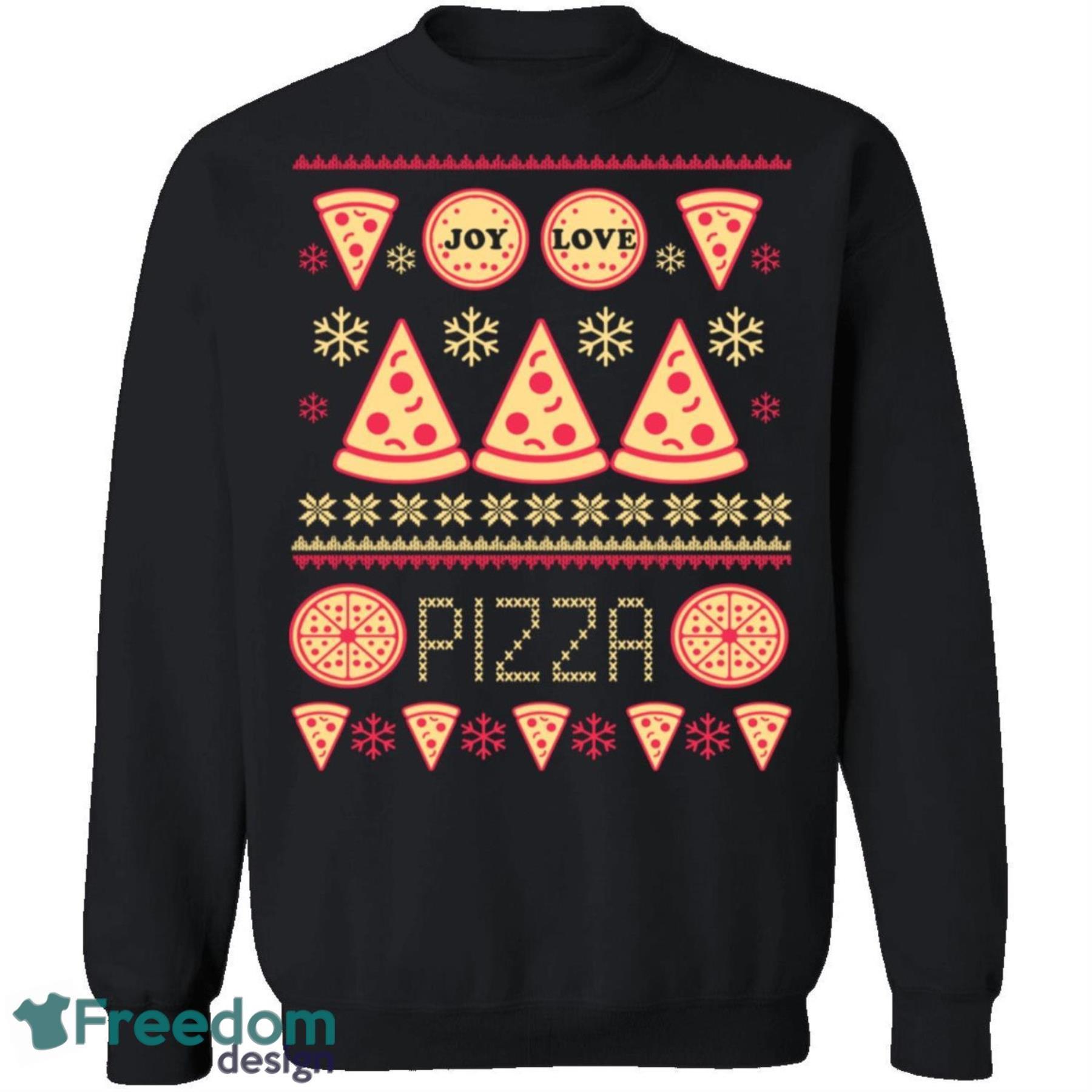 Pizza Knitting Pattern Ugly Christmas Sweatshirt - pizza-knitting-pattern-ugly-christmas-sweatshirt-2