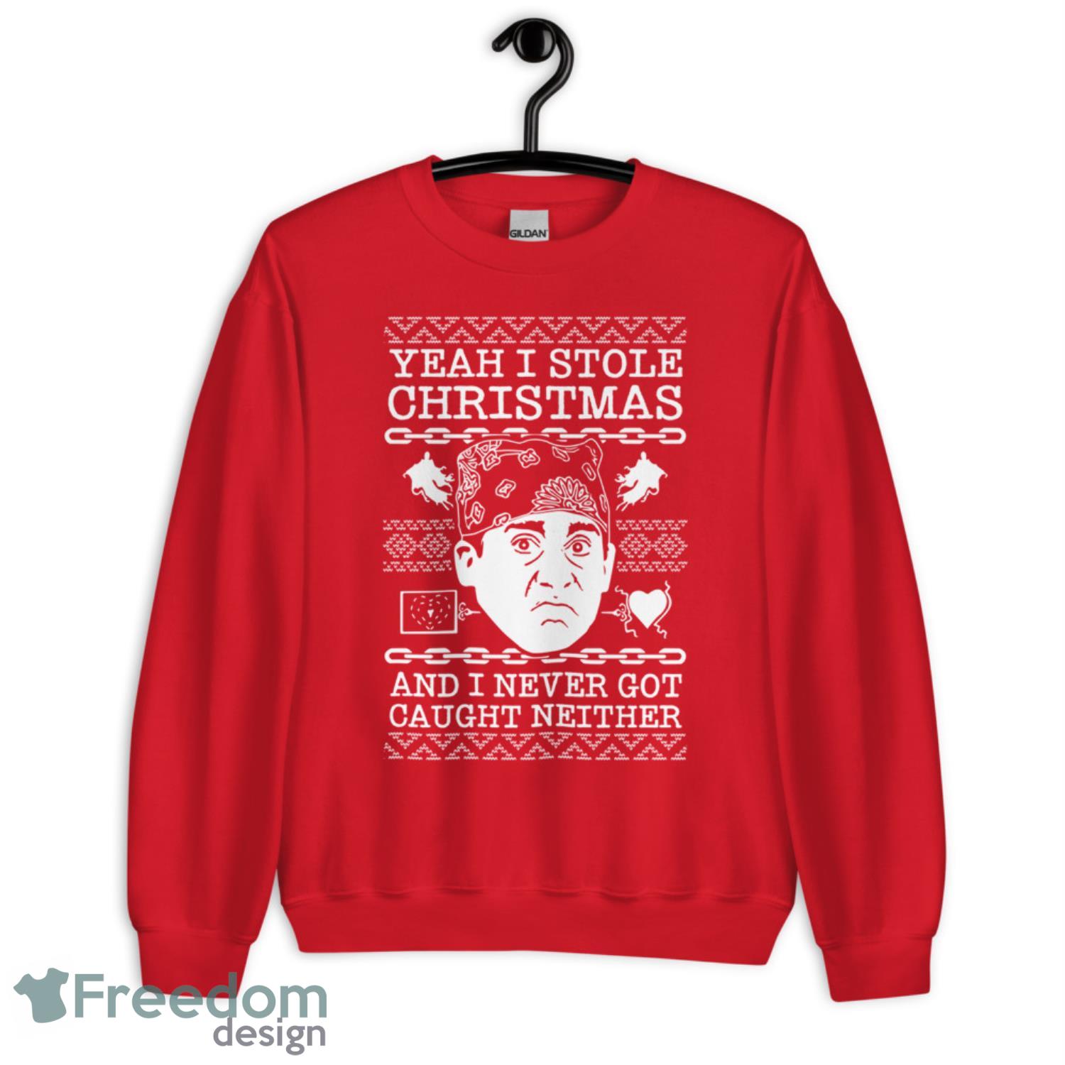 Prison Mike Yeah I Stole Christmas And I Never Got Caught Neigther Sweater Product Photo 2