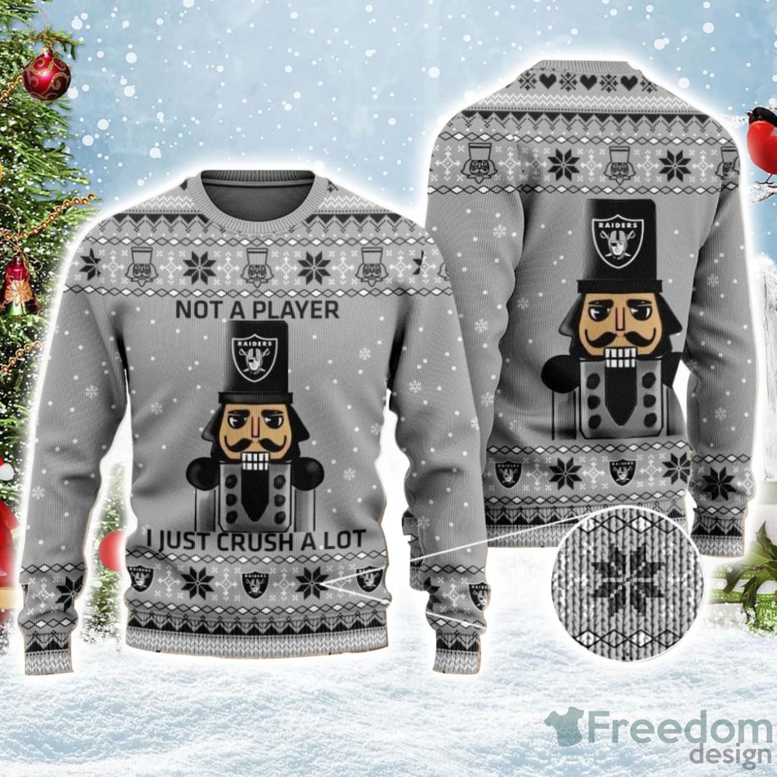 Raiders Ugly Sweater NFL Logo Las Vegas Raiders Personalized Ugly Christmas  Sweater - Freedomdesign