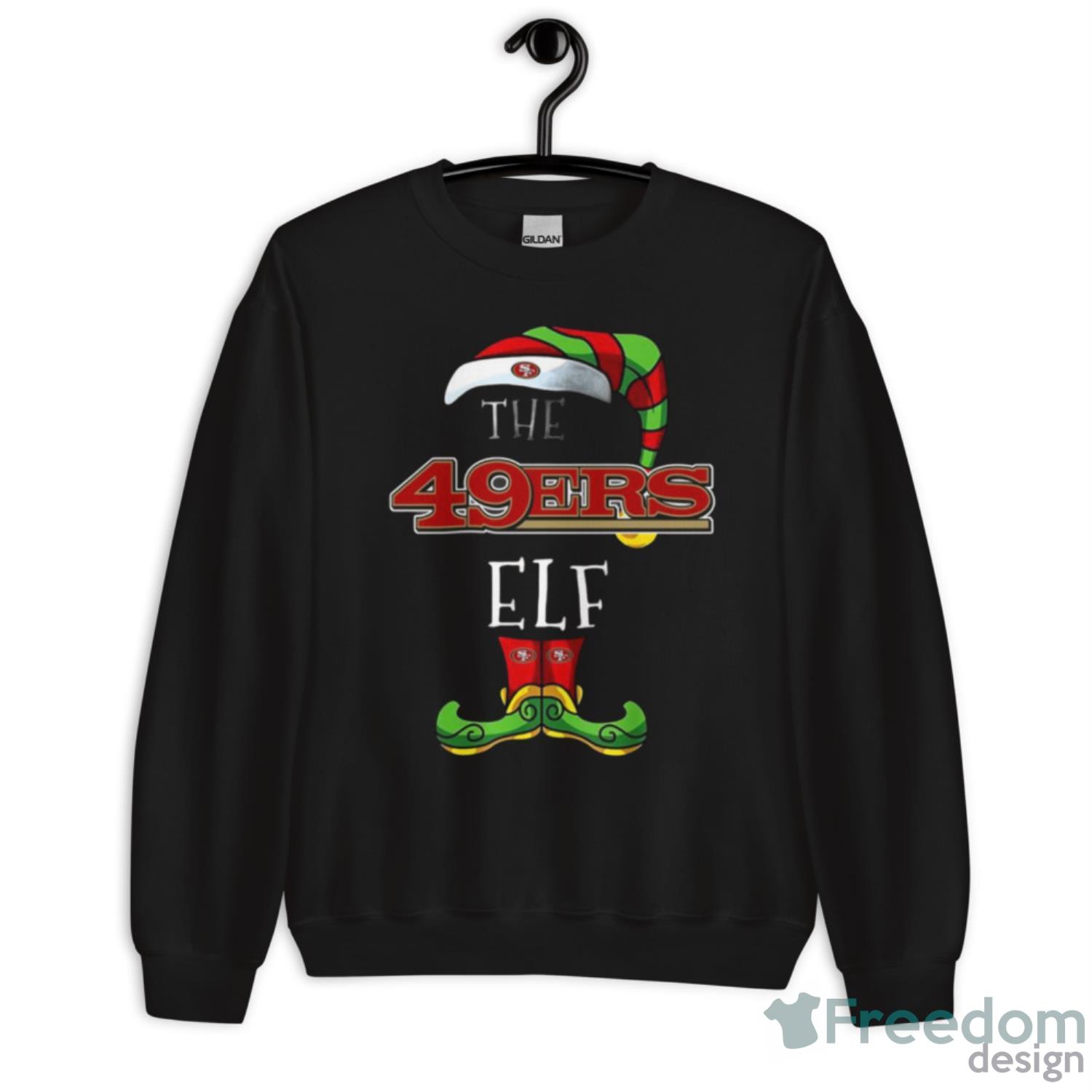 San Francisco 49ers Christmas ELF Funny NFL Long Sleeve T-Shirt