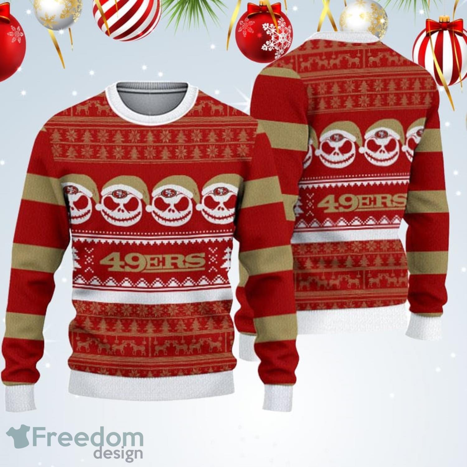 Pittsburgh Steelers Jack Skellington Face Pattern Ugly Christmas Sweater -  Freedomdesign