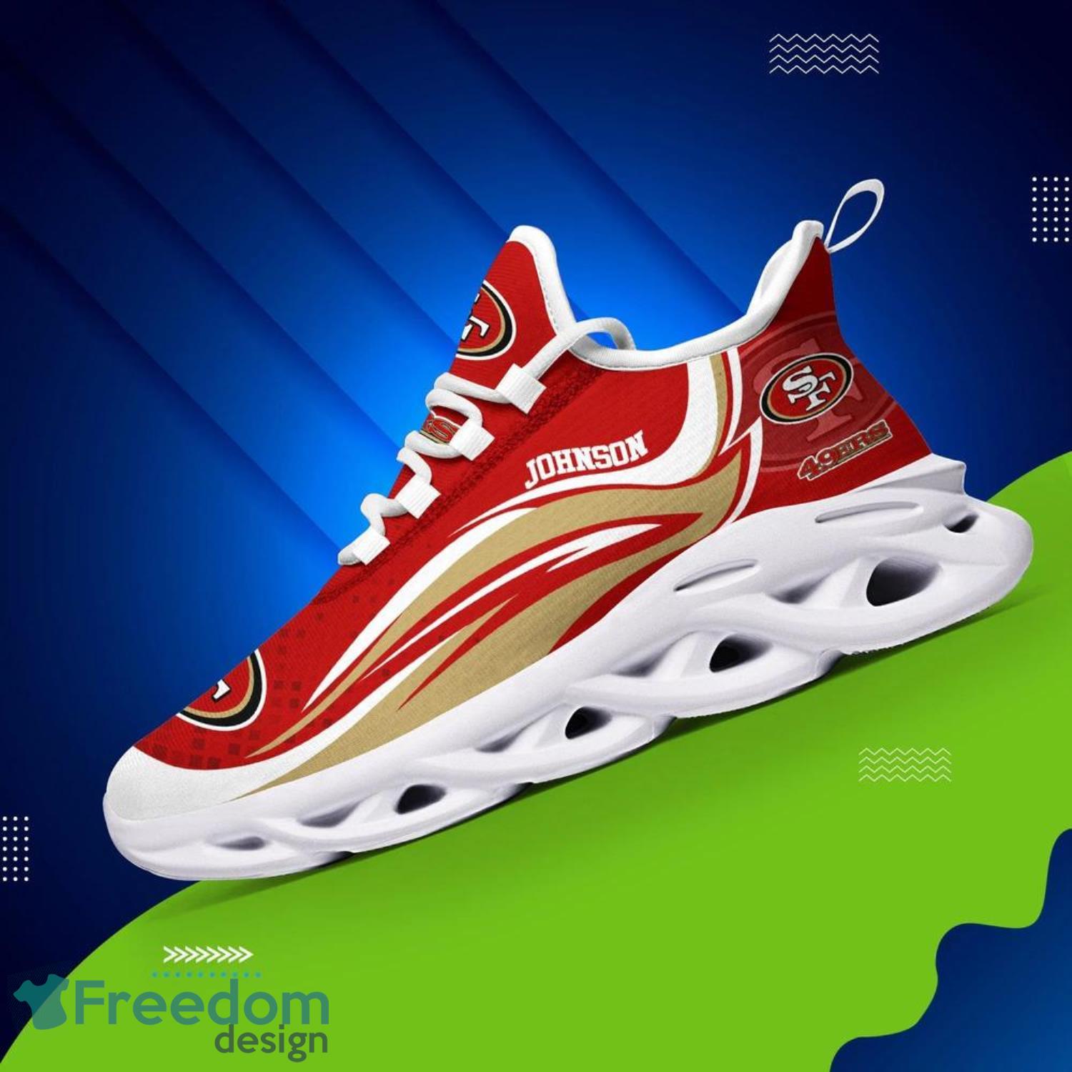 San Francisco 49ers NFL Clunky Max Soul Shoes Custom Name Best