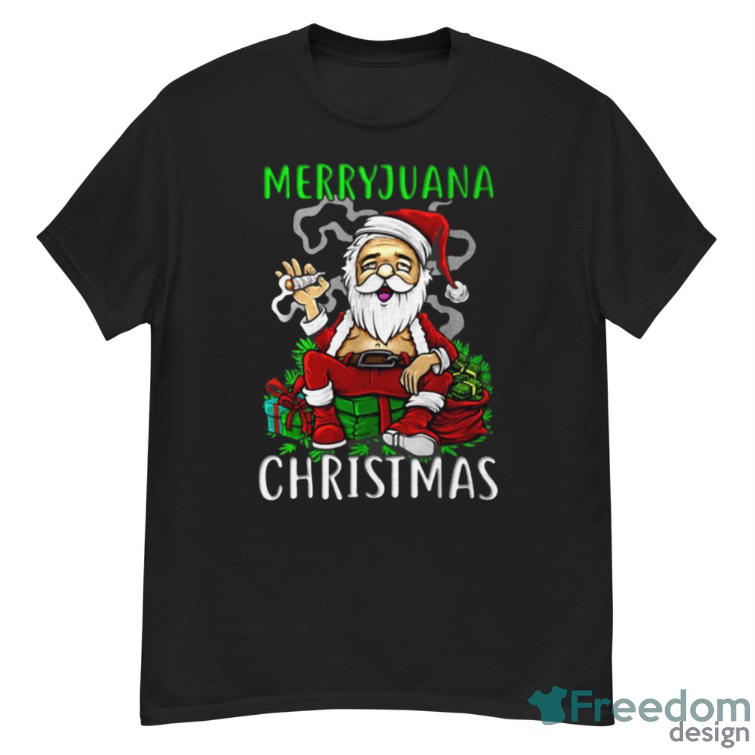 Santa smoking weed outlet sweater