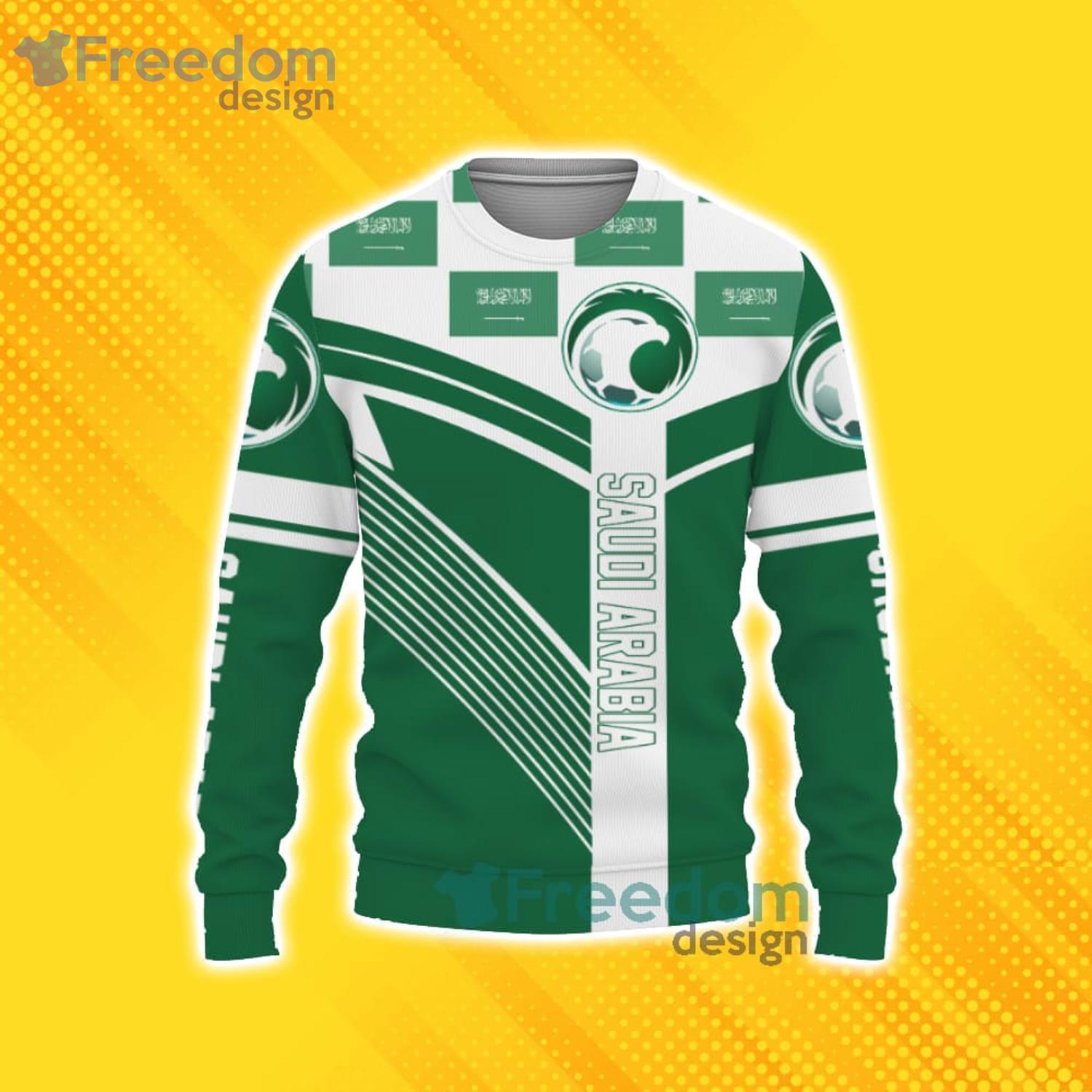 Saudi Arabia Flag Sport Soccer World Cup Team World Cup 2022 Qatar  Champions Football Gift For Fans Sweater - Freedomdesign