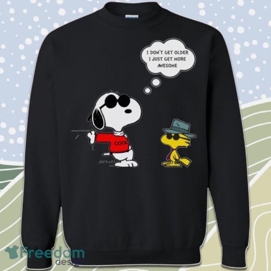 Snoopy I Dont Get Older I Just Get More Awesome Christmas Sweatshirt Product Photo 1
