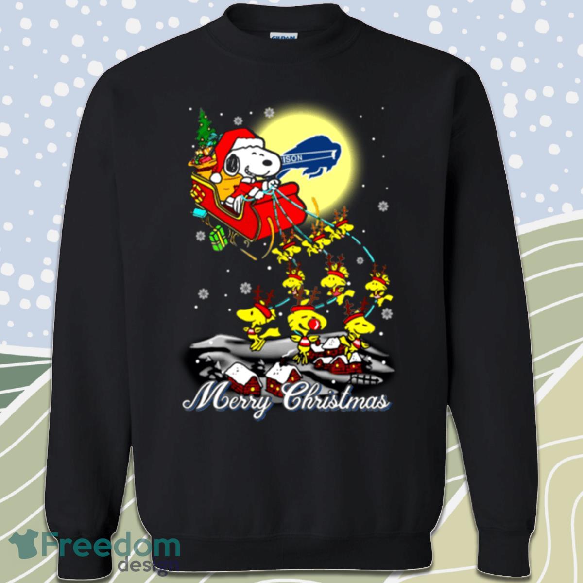 Spectacular Howard Bison Snoopy Santa Claus With Sleigh Sweatshirts Product Photo 1