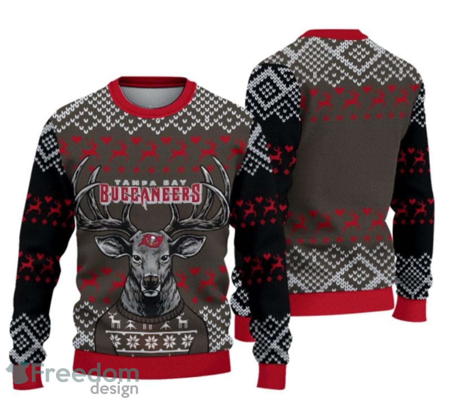 Tampa Bay Buccaneers Christmas Cool Reindeer Ugly Christmas Sweater -  Freedomdesign