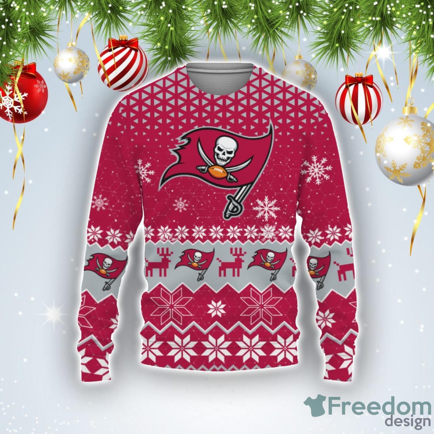 Tampa Bay Buccaneers Christmas Tree Pattern Ugly Christmas Sweater