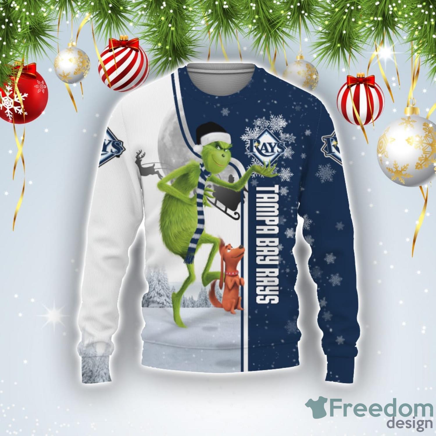 Tampa Bay Rays Baby Yoda Star Wars Sports Football Ugly Christmas Sweater  Pattern 3D Hawaiian Shirt Christmas Gift