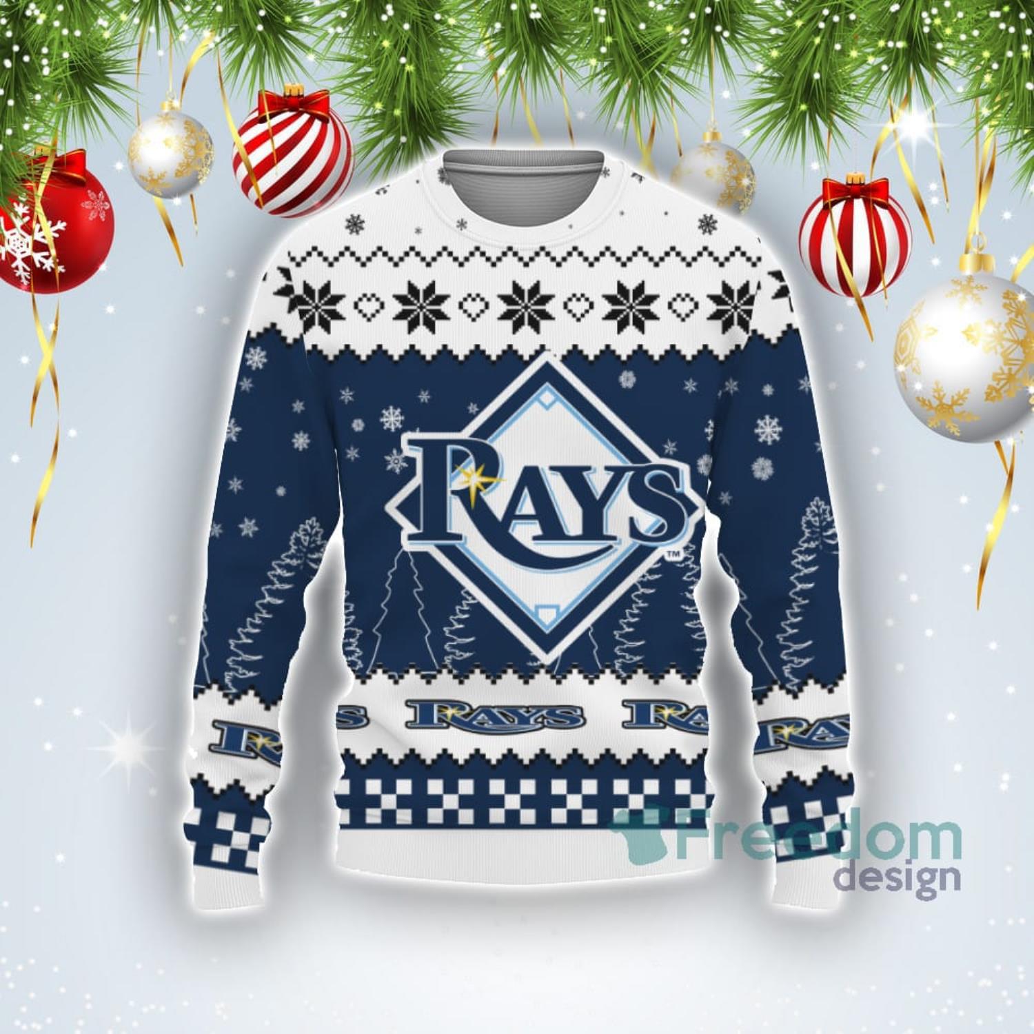 Tampa Bay Rays Basic Knitted Sweater For Christmas - Freedomdesign