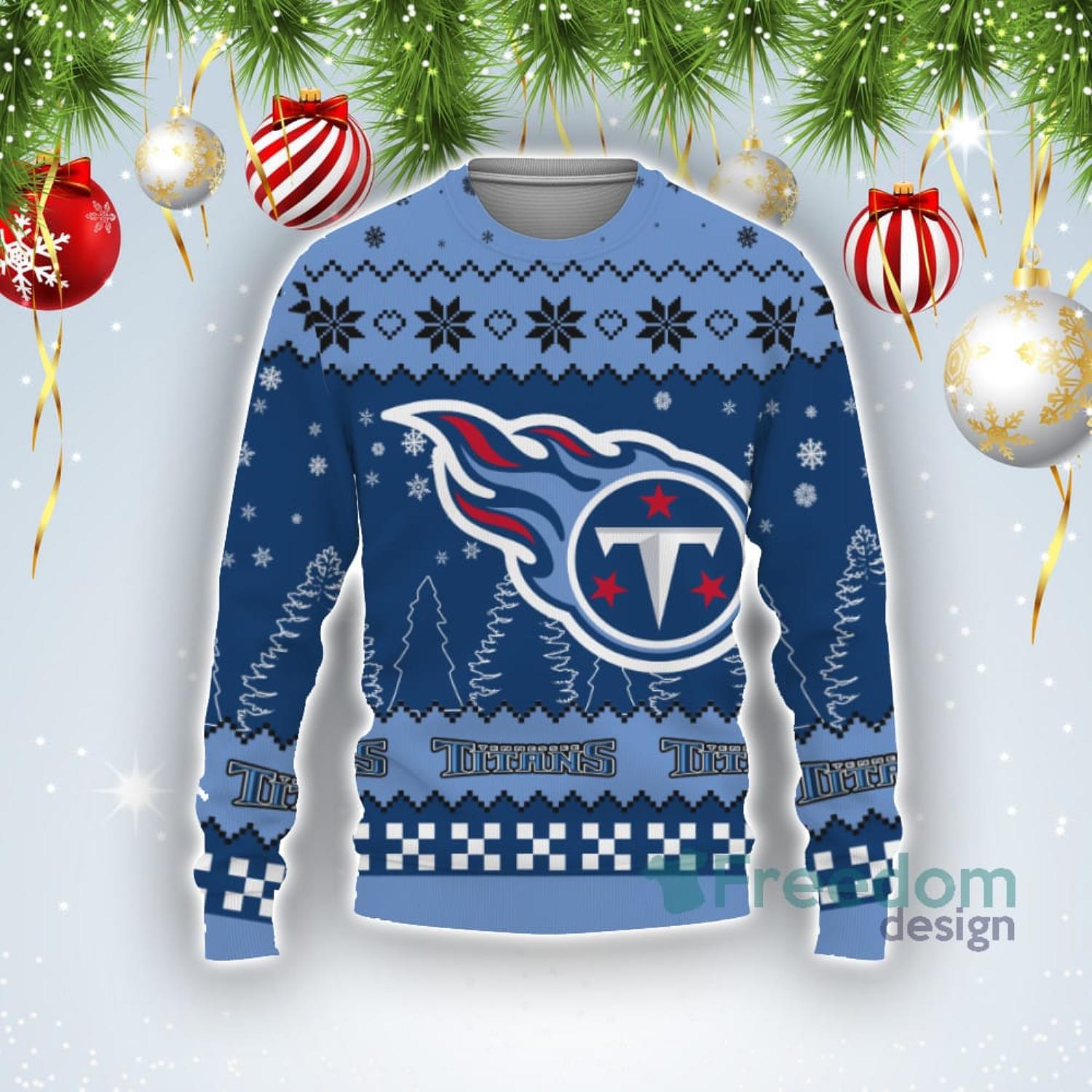 Tennessee Titans Basic Pattern Knitted Sweater For Christmas - Freedomdesign