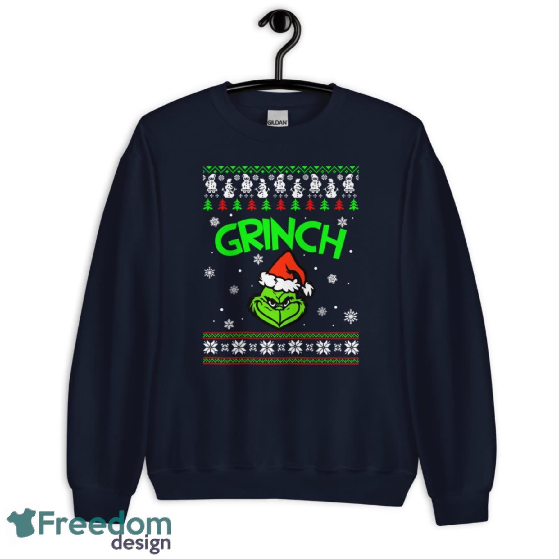 The Grinch Face Christmas sweatshirt - G185 Unisex Heavy Blend Crewneck Sweatshirt-1