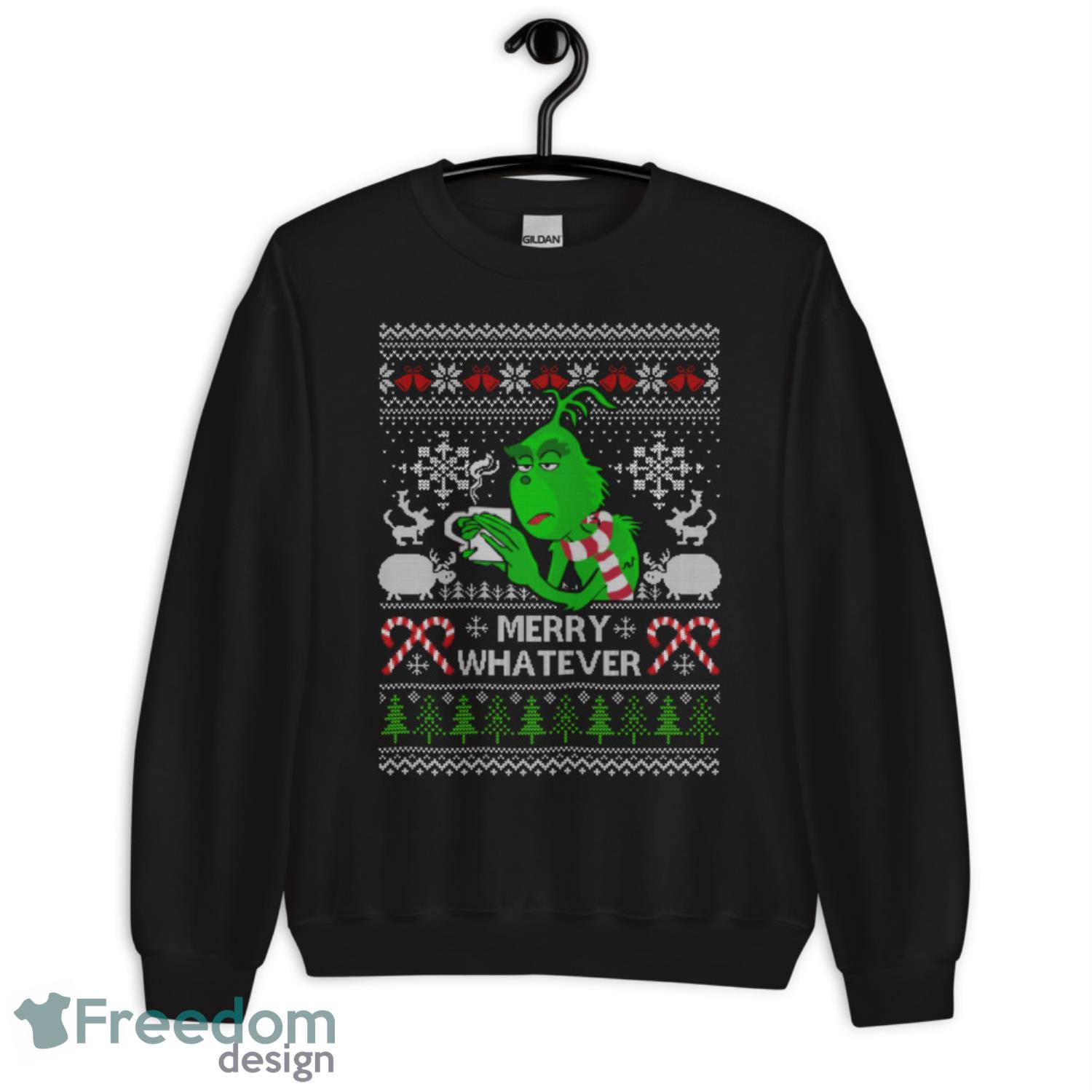 The Mean Grinch Christmas Sweater - G185 Unisex Heavy Blend Crewneck Sweatshirt