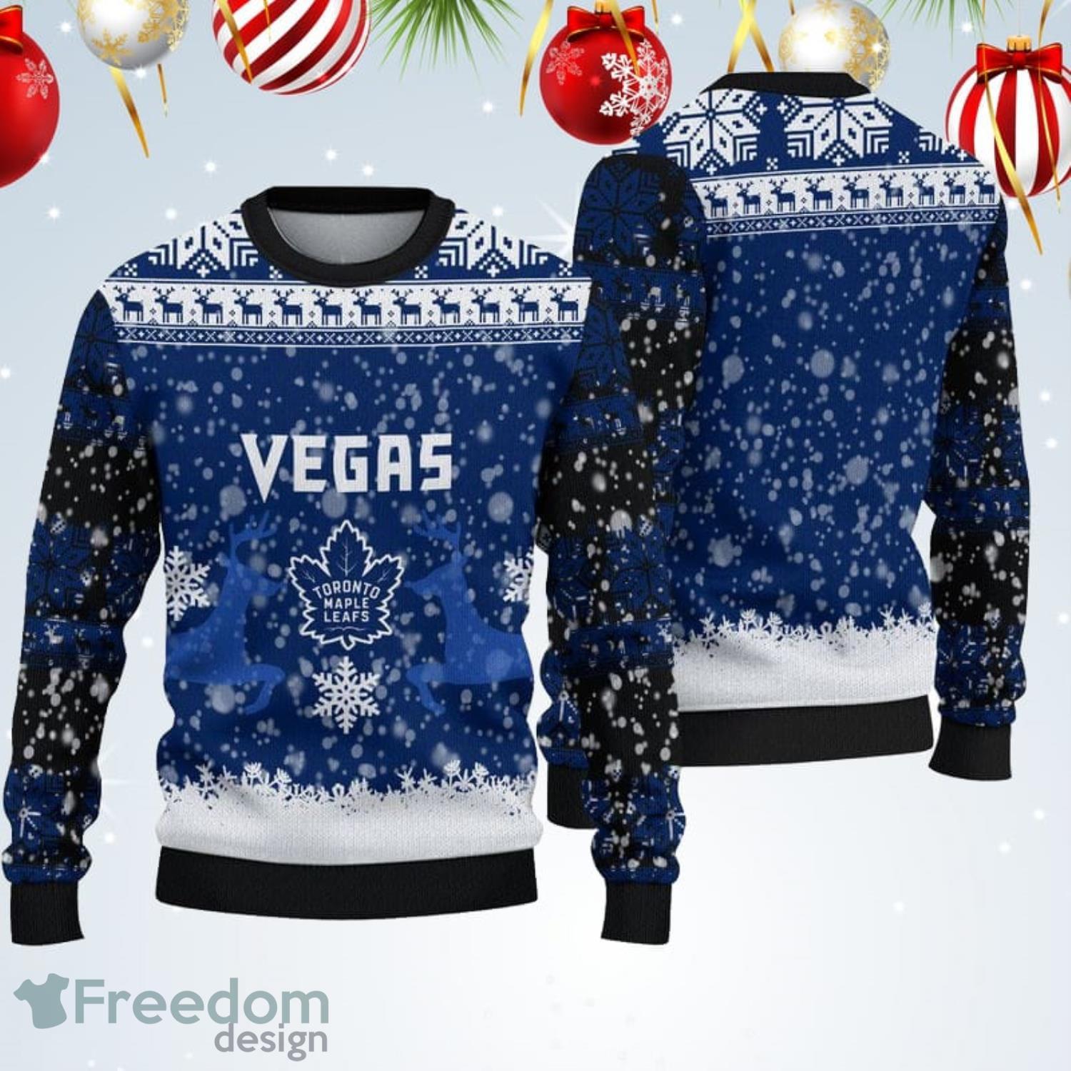 Toronto Maple Leafs Christmas Santa Claus Dabbing Hohoho Ugly Christmas  Sweater Christmas Gift - Banantees