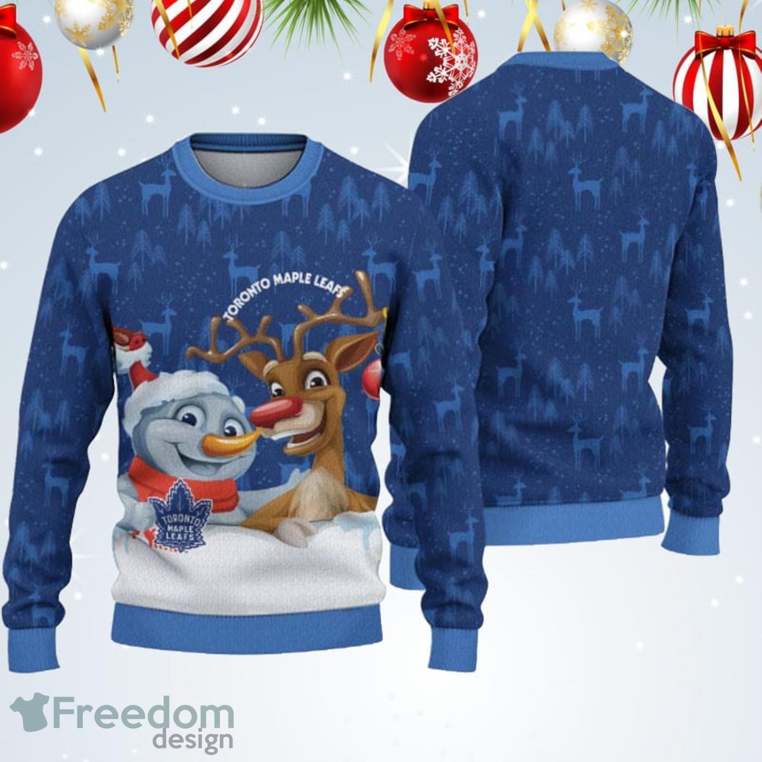 Toronto Maple Leafs Christmas Reindeer Ugly Christmas Sweater
