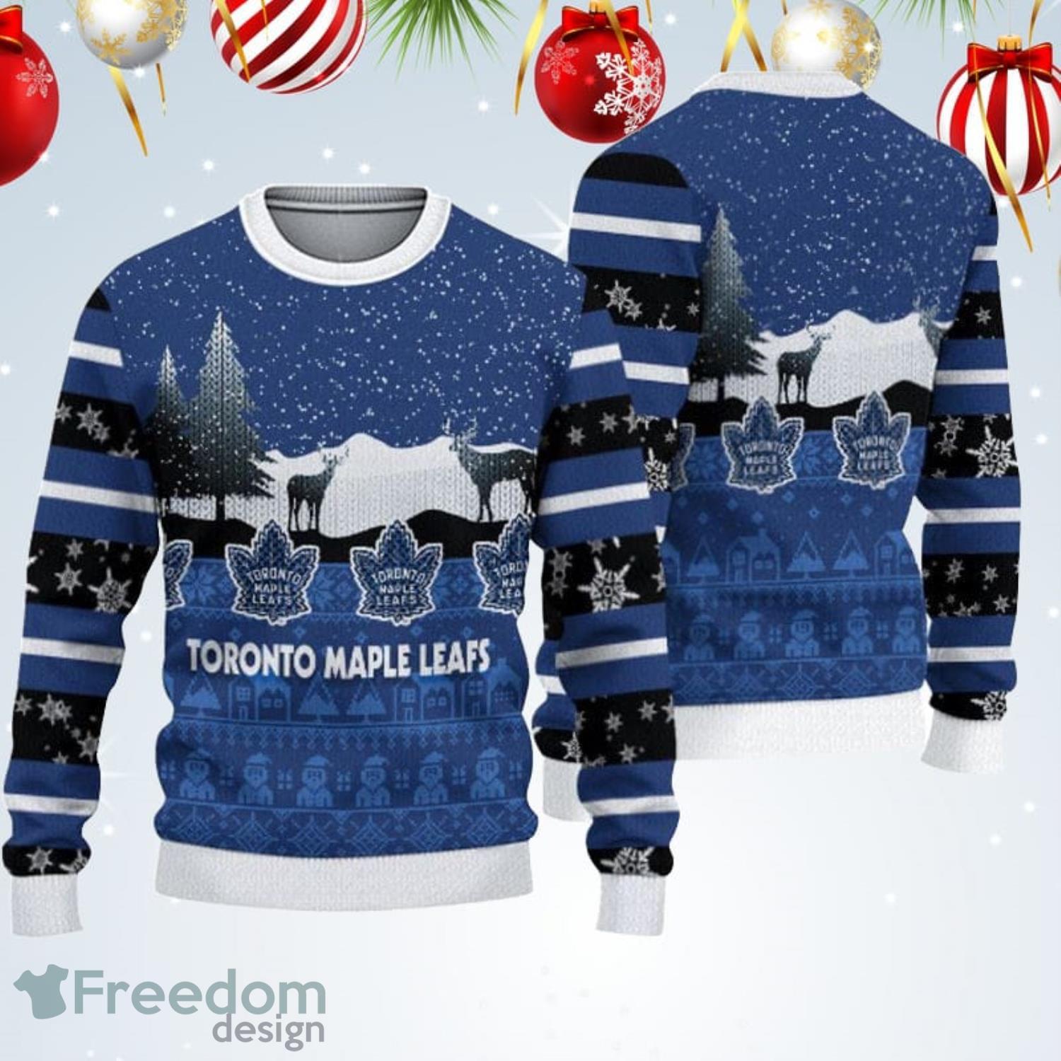 Toronto Maple Leafs Christmas Cool Reindeer Ugly Christmas Sweater