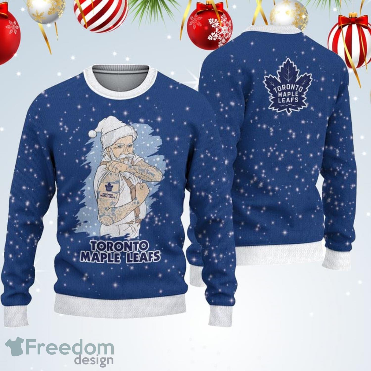Christmas Gift NHL Toronto Maple Leafs Logo With Funny Grinch Men And Women Ugly  Christmas Sweater For Fans - Limotees