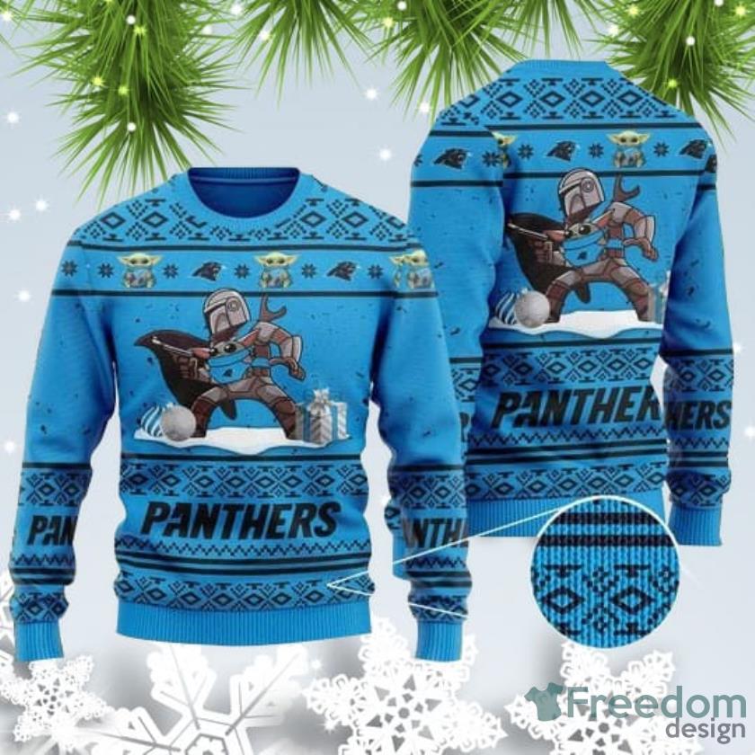 Carolina Panthers Basic Knitted Sweater For Christmas - Freedomdesign