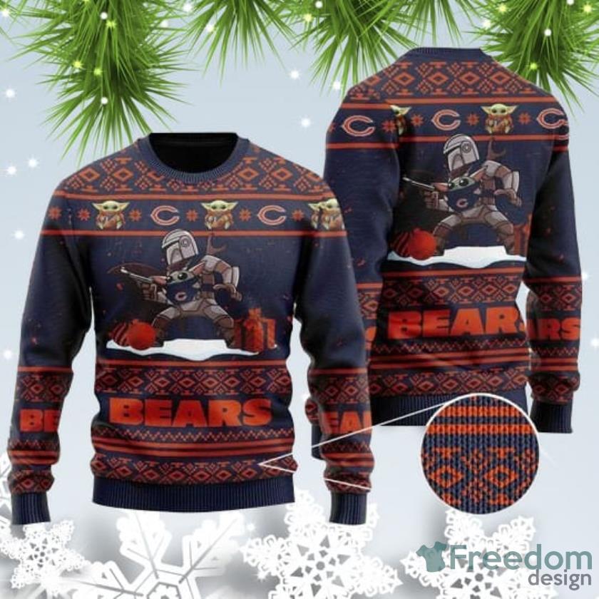 Baby Yoda Boba Fett The Mandalorian Carolina Panthers Ugly Christmas Sweater  - Trends Bedding