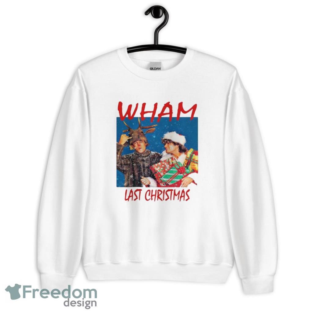 Wham Last Christmas George Michael T Shirt - G185 Crewneck Sweatshirt