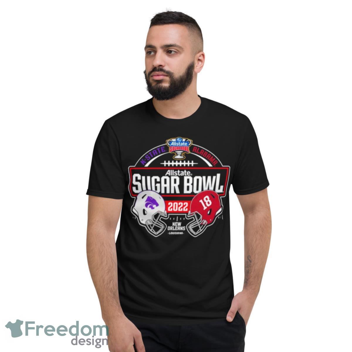 2022 23 Allstate Sugar Bowl Matchup Alabama Crimson tide vs K state Wildcats Shirt - Short Sleeve T-Shirt