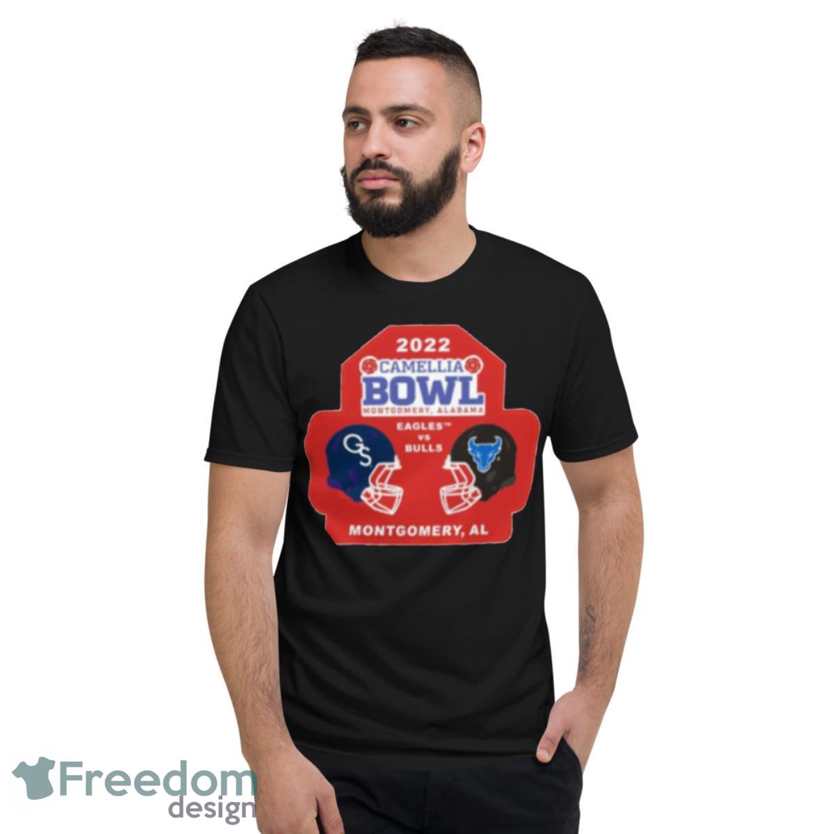 2022 Camellia Bowl Montgomery Alabama Eagles Vs Bulls Shirt - Short Sleeve T-Shirt