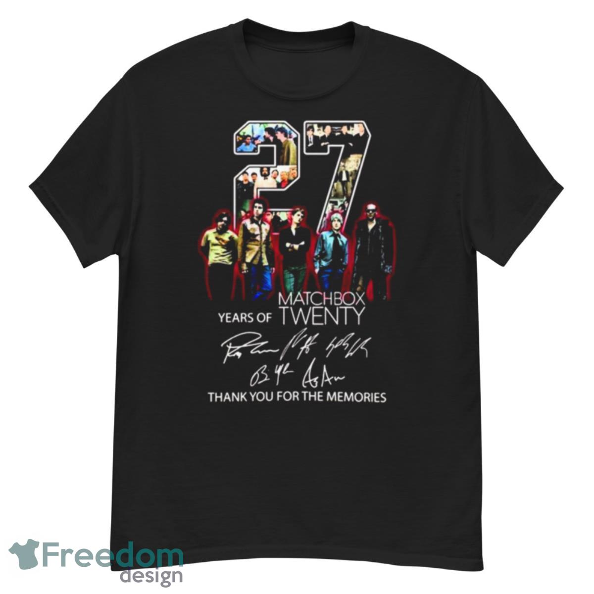 25 Years Of Matchbox Twenty Thank You For The Memories With Signatures Shirt - G500 Men’s Classic T-Shirt