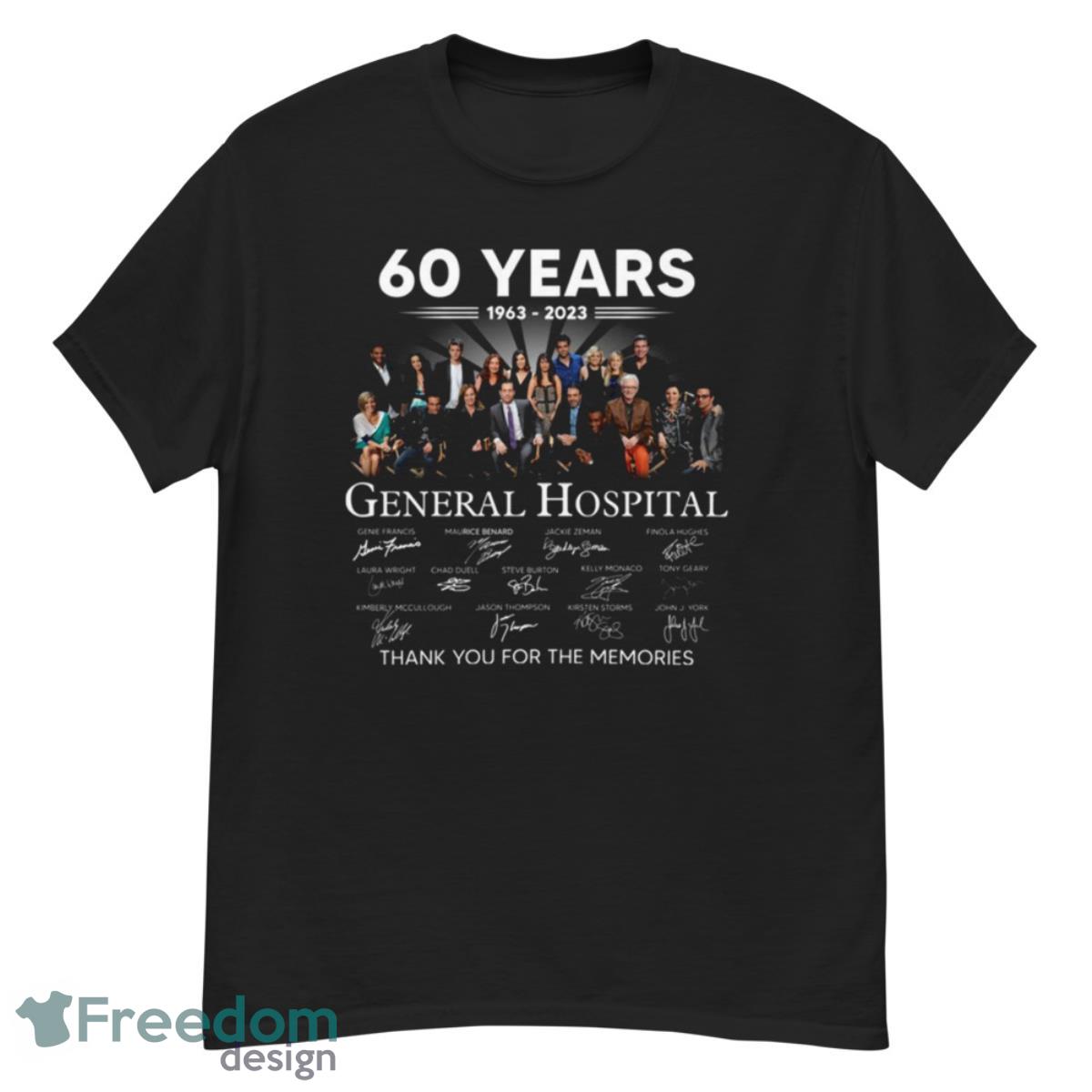 60 years 1963 2023 general hospital thank you for the memories shirt - G500 Men’s Classic T-Shirt