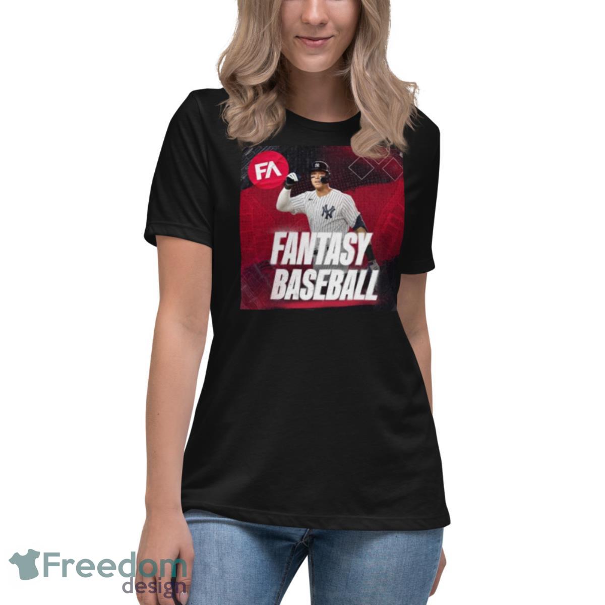 Aaron Judge Fantasy Baseball Shirt - Womens Relaxed Short Sleeve Jersey Tee Aaron Judge Fantasy Baseball Shirt - Womens Relaxed Short Sleeve Jersey Tee