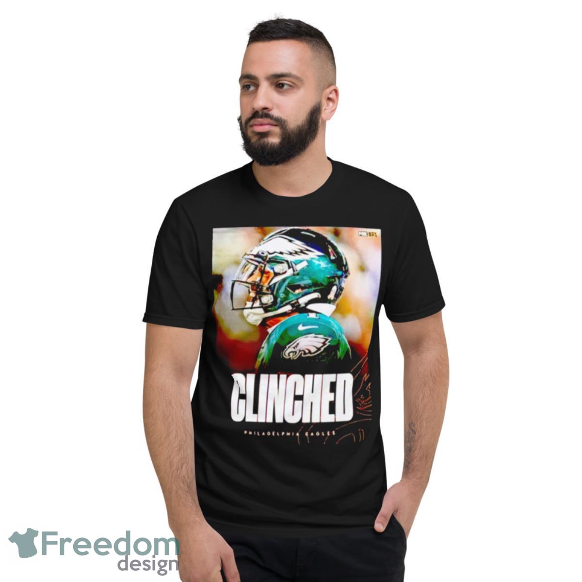 AJ Brown Clinched The Philadelphia Eagles shirt - Short Sleeve T-Shirt