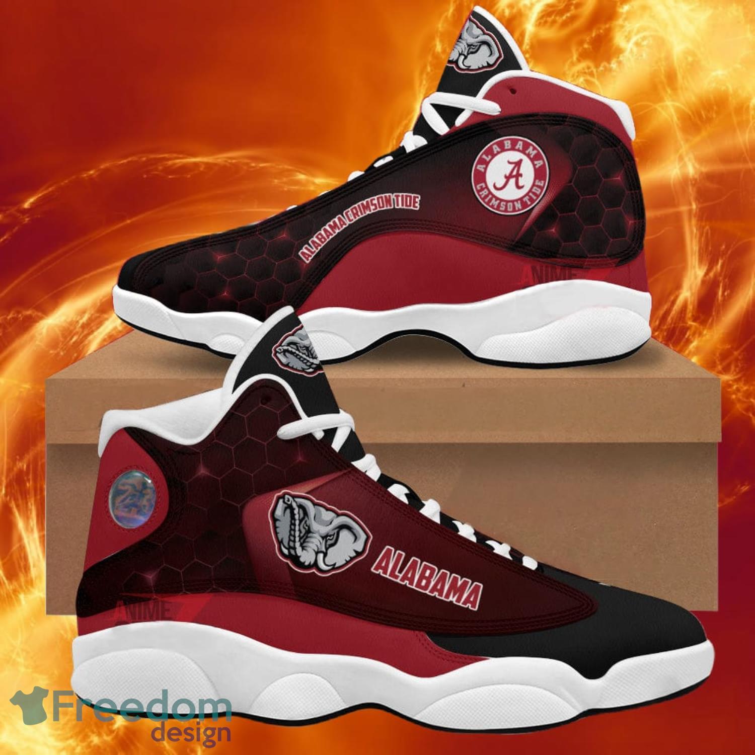 Alabama Crimson Tide Air Jordan 13 Sneakers Nfl Custom Sport Shoes Product Photo 1