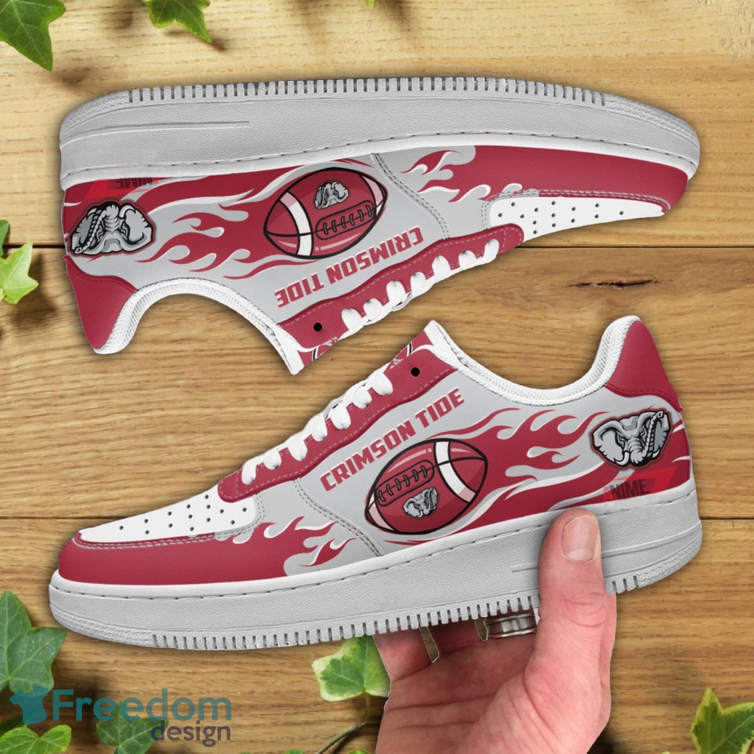 Alabama Crimson Tide NFL Air Force Shoes Gift For Fans Product Photo 2