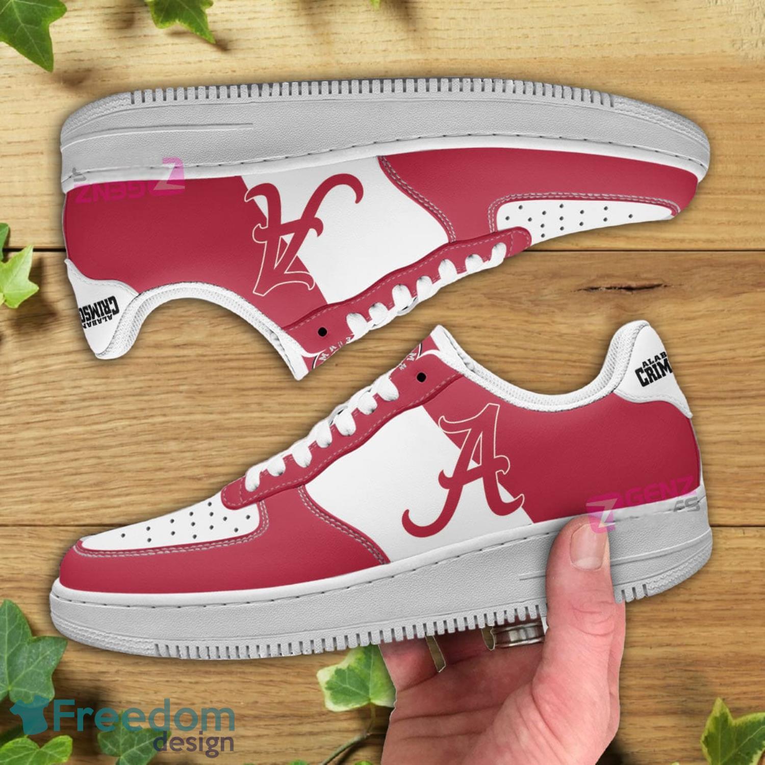 Alabama Crimson Tide NFL Logo Air Force Shoes Gift For Fans Product Photo 2