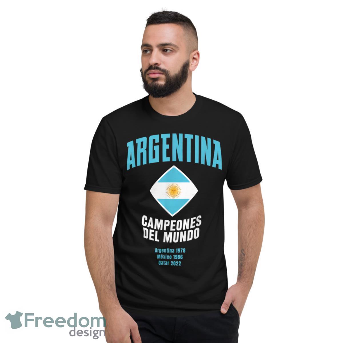 Argentina Campeones del Mundo 2022 Shirt - Short Sleeve T-Shirt