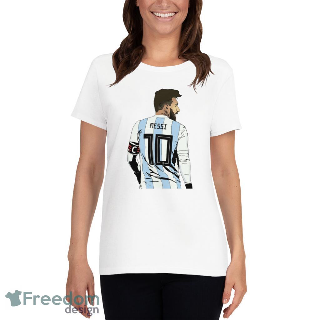 Argentina Messi World Cup 2022 Gift For Fan White Shirt Product Photo 2