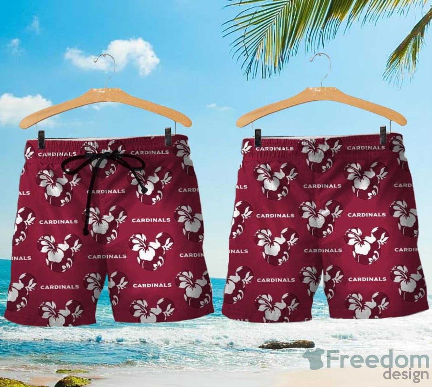 Arizona Cardinals Lilo And Stitch Hawaiian Shirt And Shorts - Freedomdesign