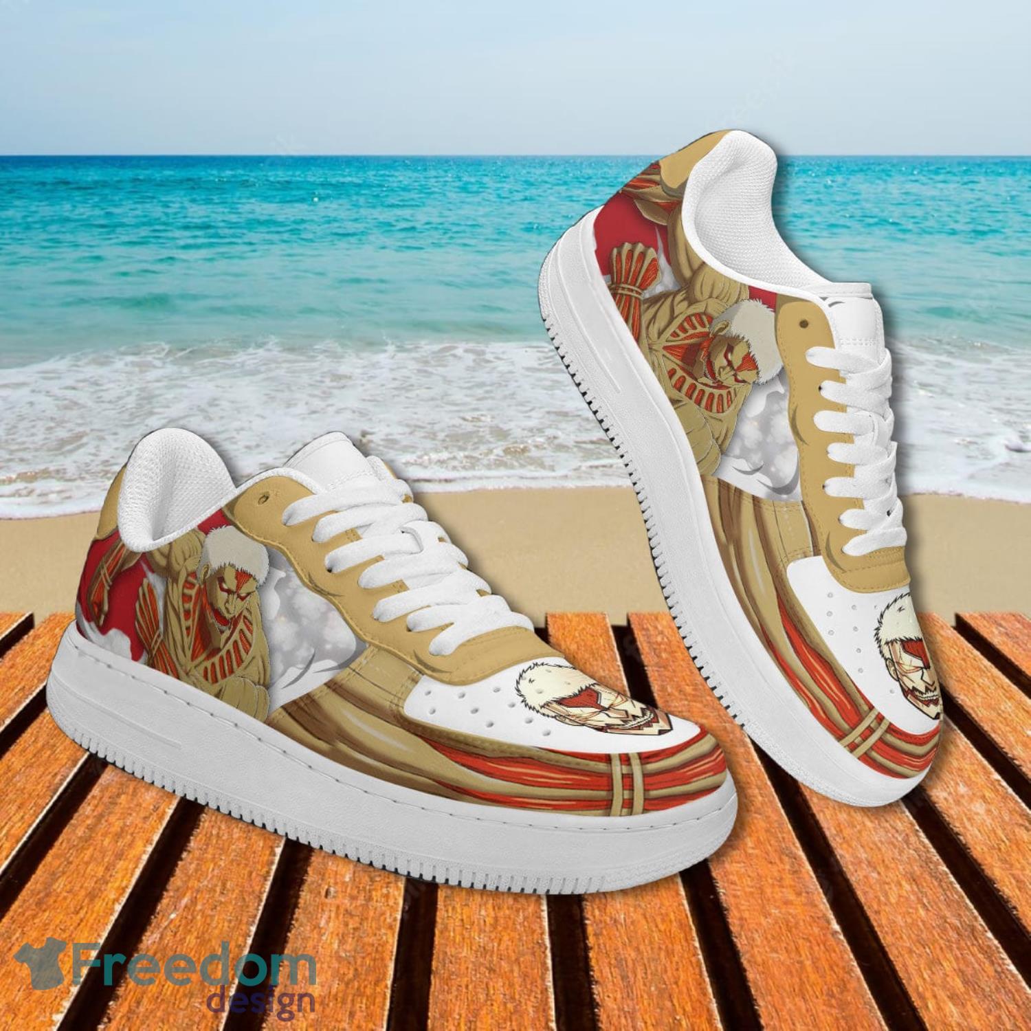 Attack On Titan Amored Titan Air Force Shoes Gift For Animes Fans Product Photo 2