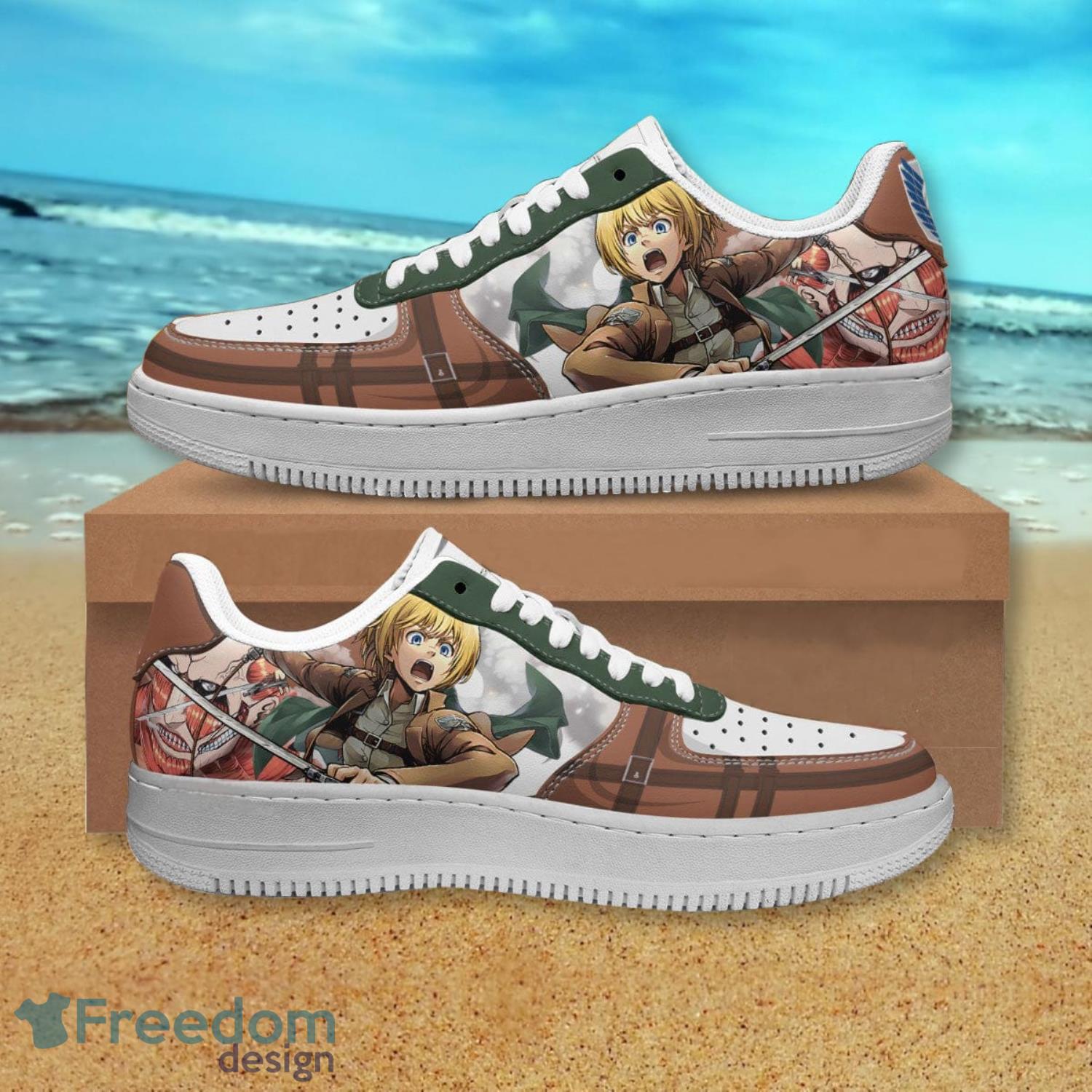 Attack On Titan Armin Arlert Air Force Shoes Gift For Anime's Fans Product Photo 1