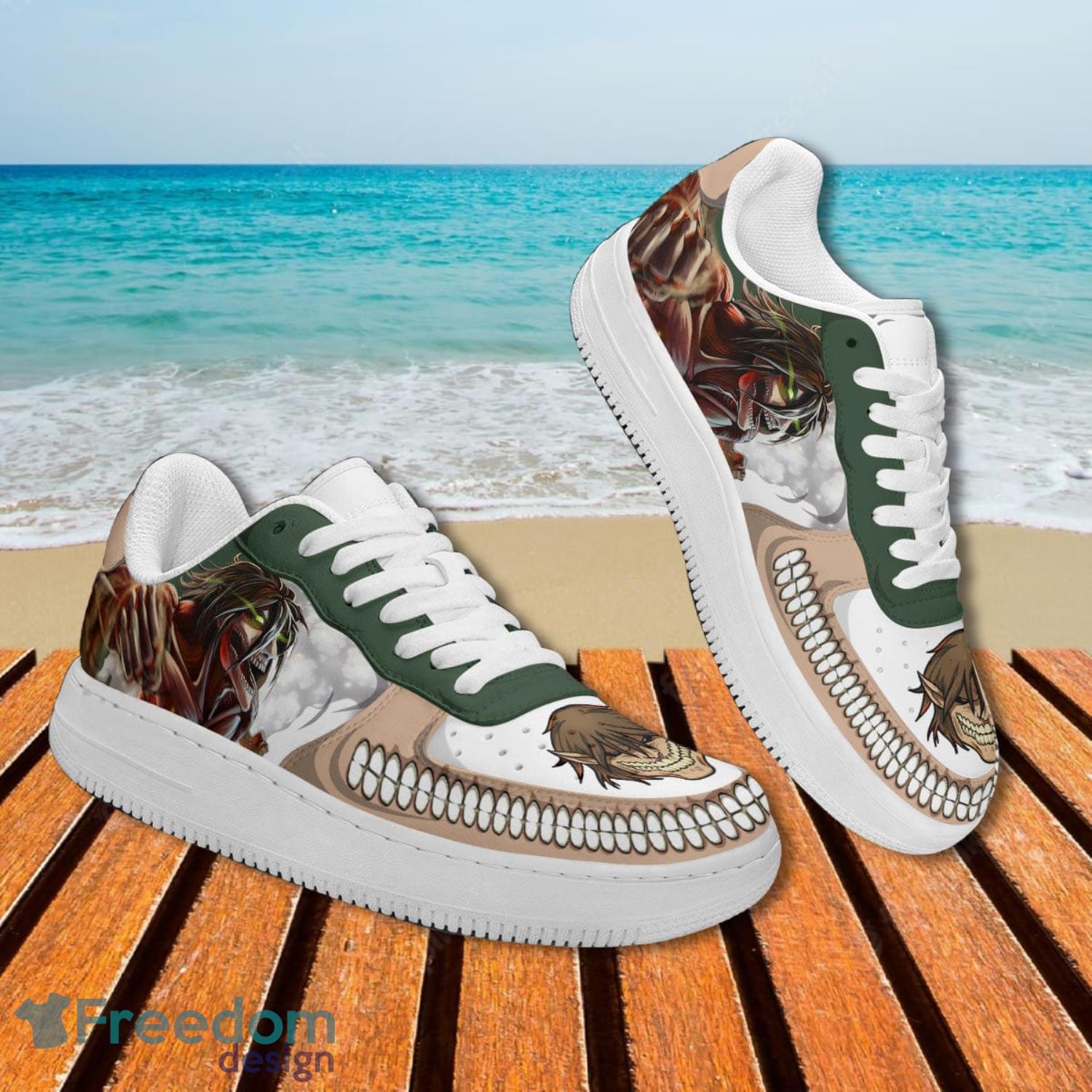 Attack On Titan Attack Titan Air Force Shoes Gift For Animes Fans Product Photo 2