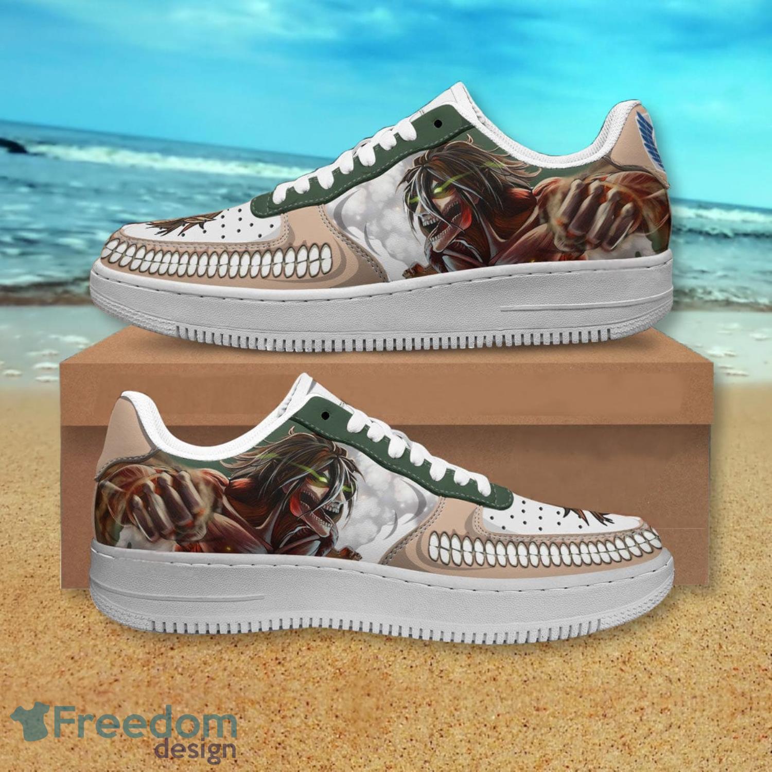 Attack On Titan Attack Titan Air Force Shoes Gift For Anime's Fans Product Photo 1