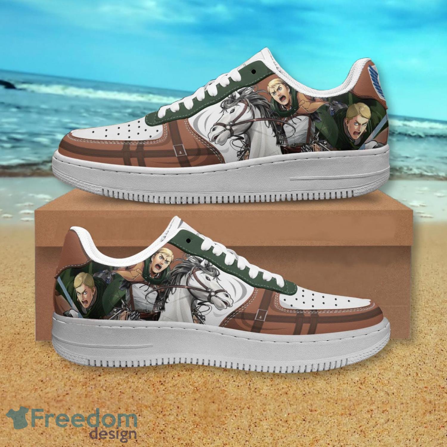 Attack On Titan Erwin Smith Air Force Shoes Gift For Anime's Fans Product Photo 1