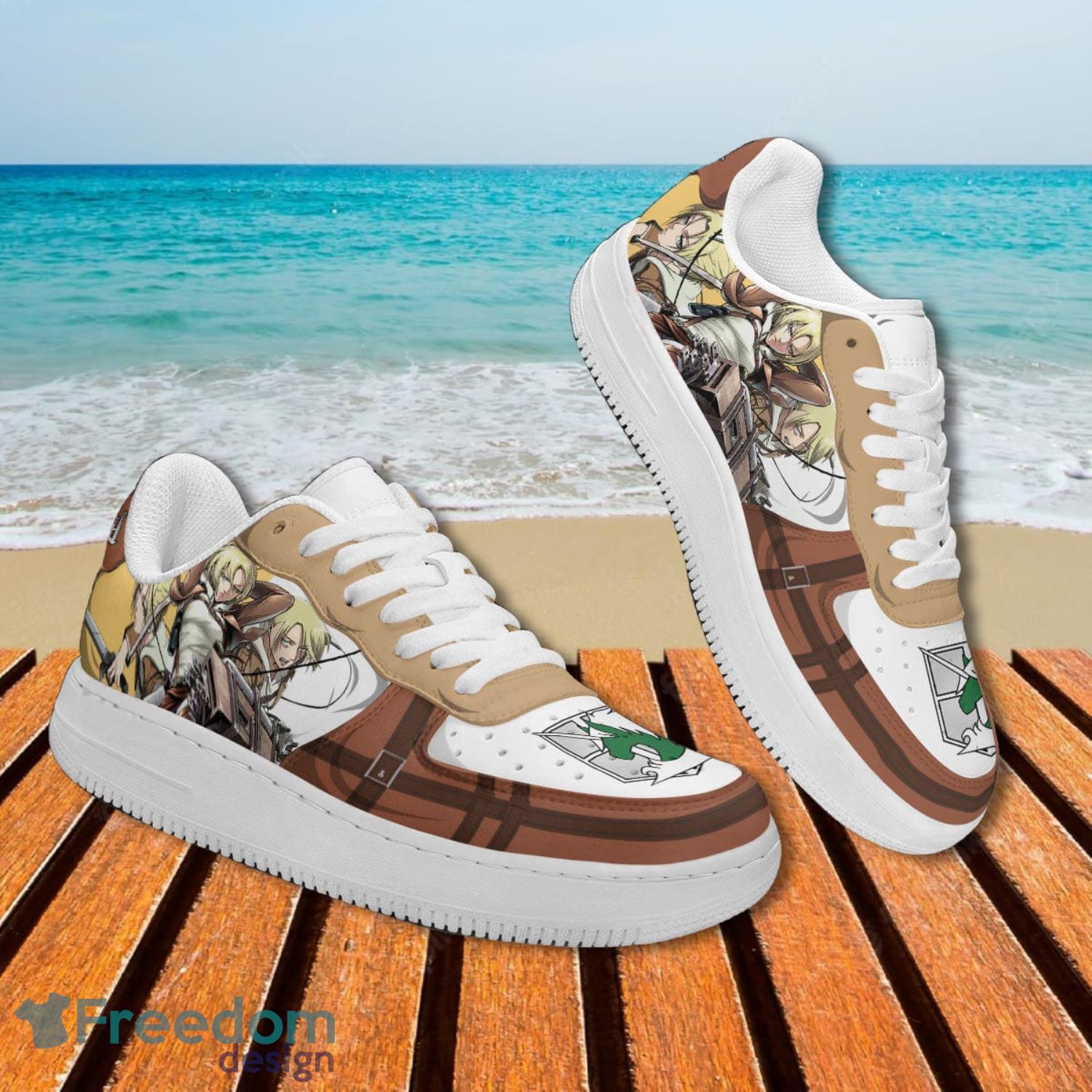 Attack On Titan Leonhart Air Force Shoes Gift For Animes Fans Product Photo 2