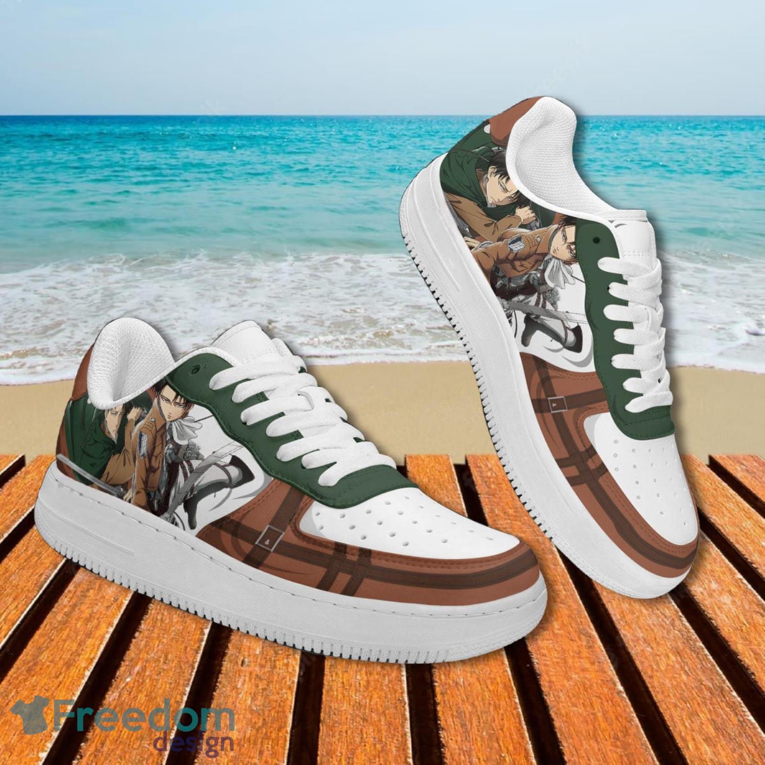 Attack On Titan Levi Ackermann Air Force Shoes Gift For Animes Fans Product Photo 2