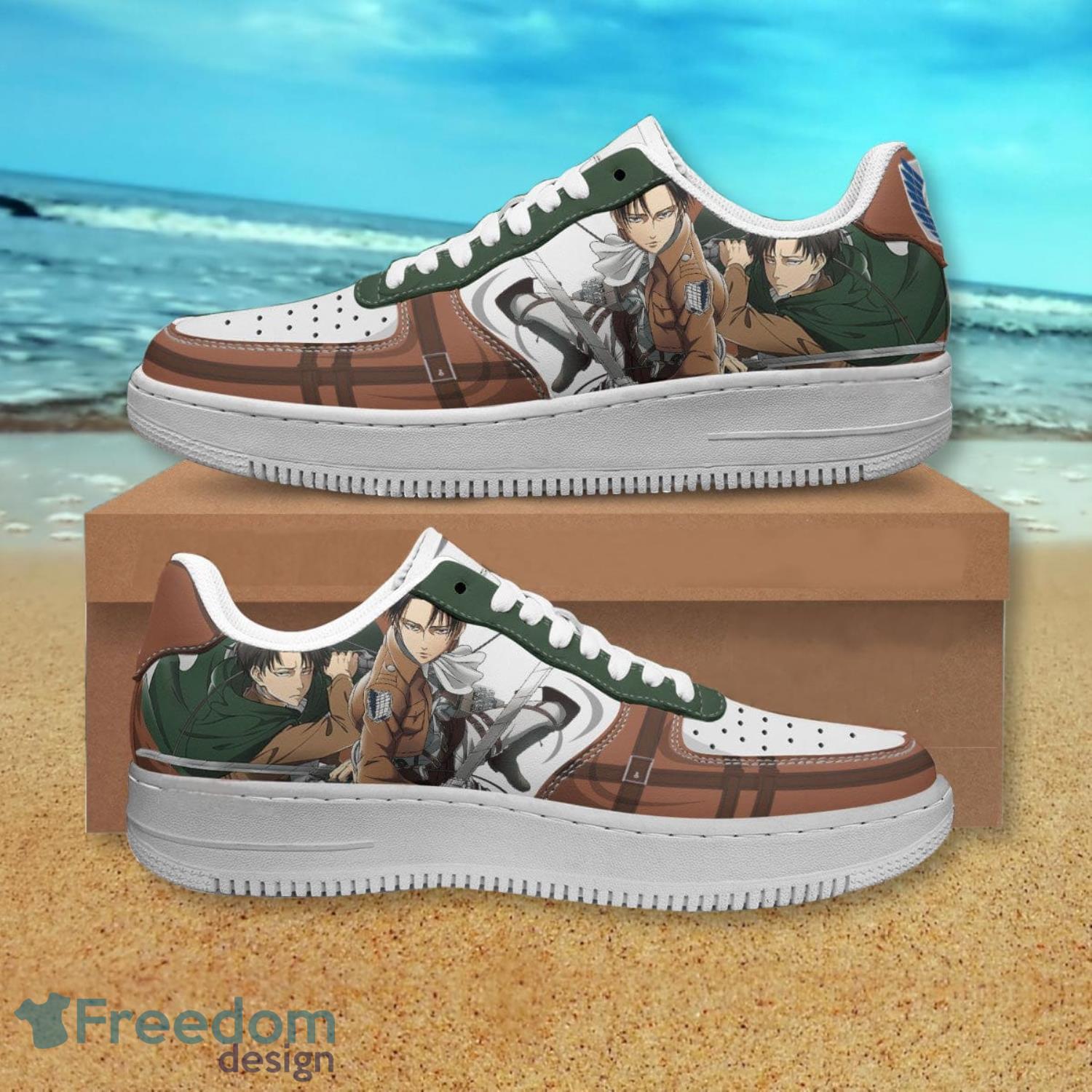 Attack On Titan Levi Ackermann Air Force Shoes Gift For Anime's Fans Product Photo 1