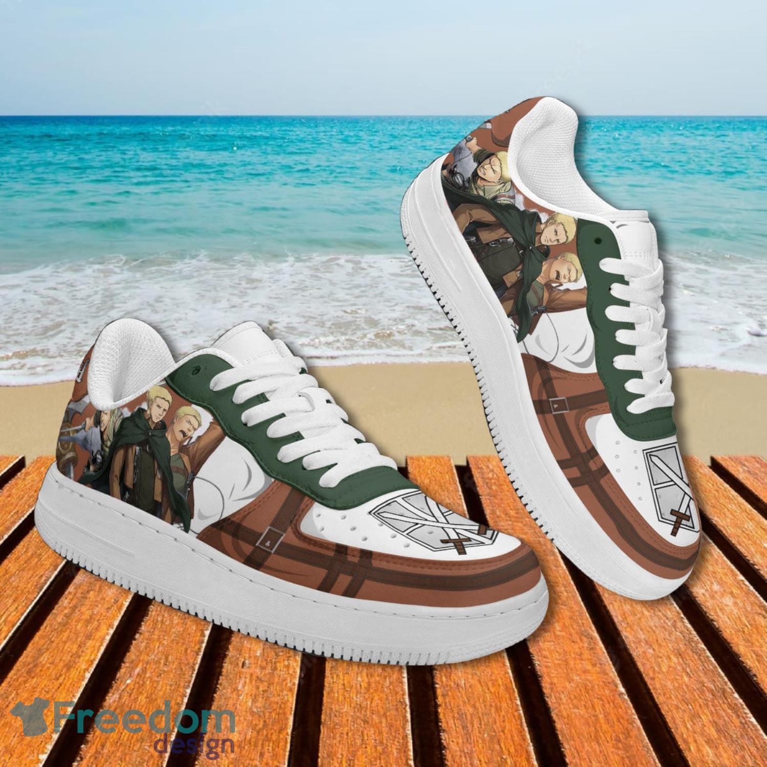 Attack On Titan Reiner Air Force Shoes Gift For Animes Fans Product Photo 2