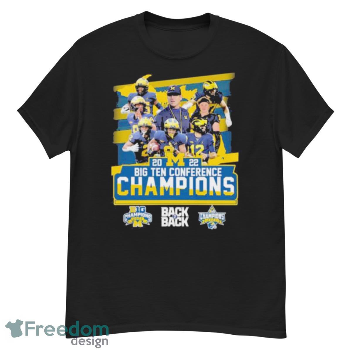 Back To Back 2022 Big Ten Conference Champions Michigan Football Shirt - G500 Men’s Classic T-Shirt