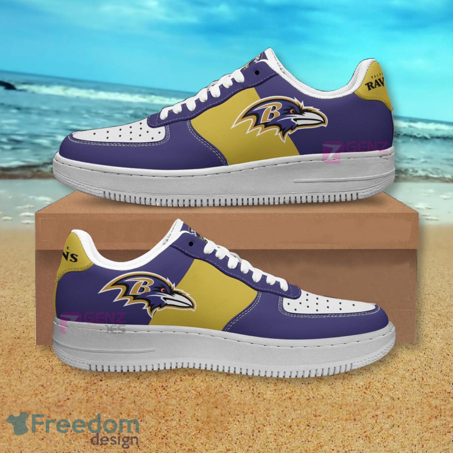 Baltimore Ravens NFL Air Force Shoes Gift For Fans Product Photo 1